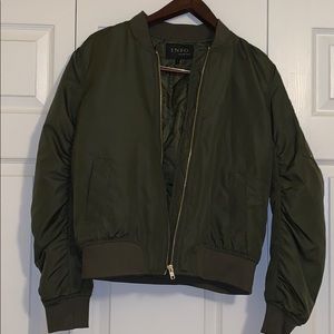 Green bomber jacket